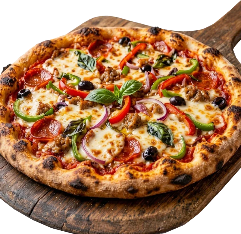 Everything pizza