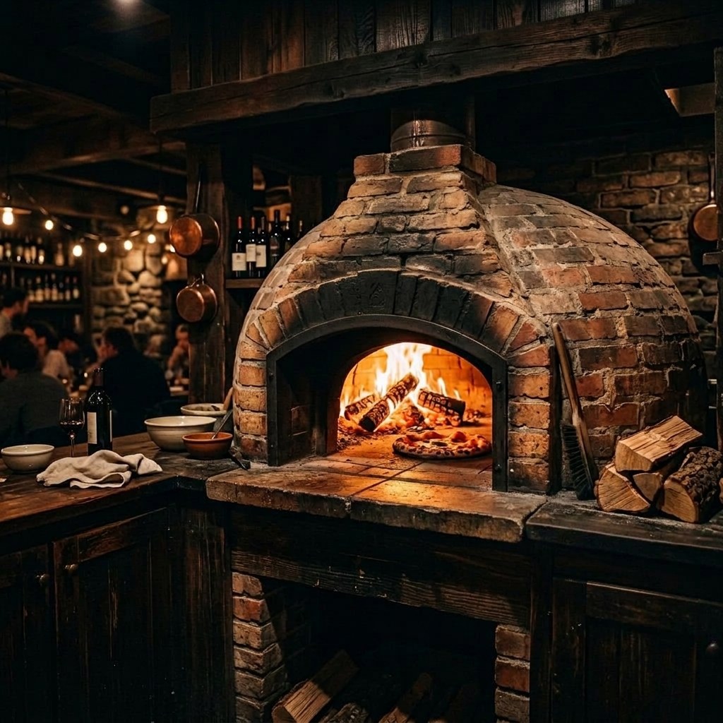 Wood-fired oven photography